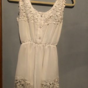 Sheer romper cover up